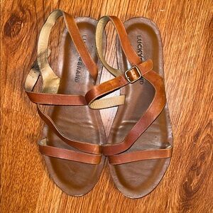 Lucky Brand Women's Brown Strappy Sandals